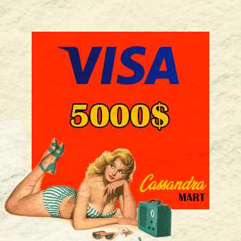 Buy Visa $5000 Balance from the trusted seller CASSANDRA | TorBuy - The best escrow marketplace with verified sellers.